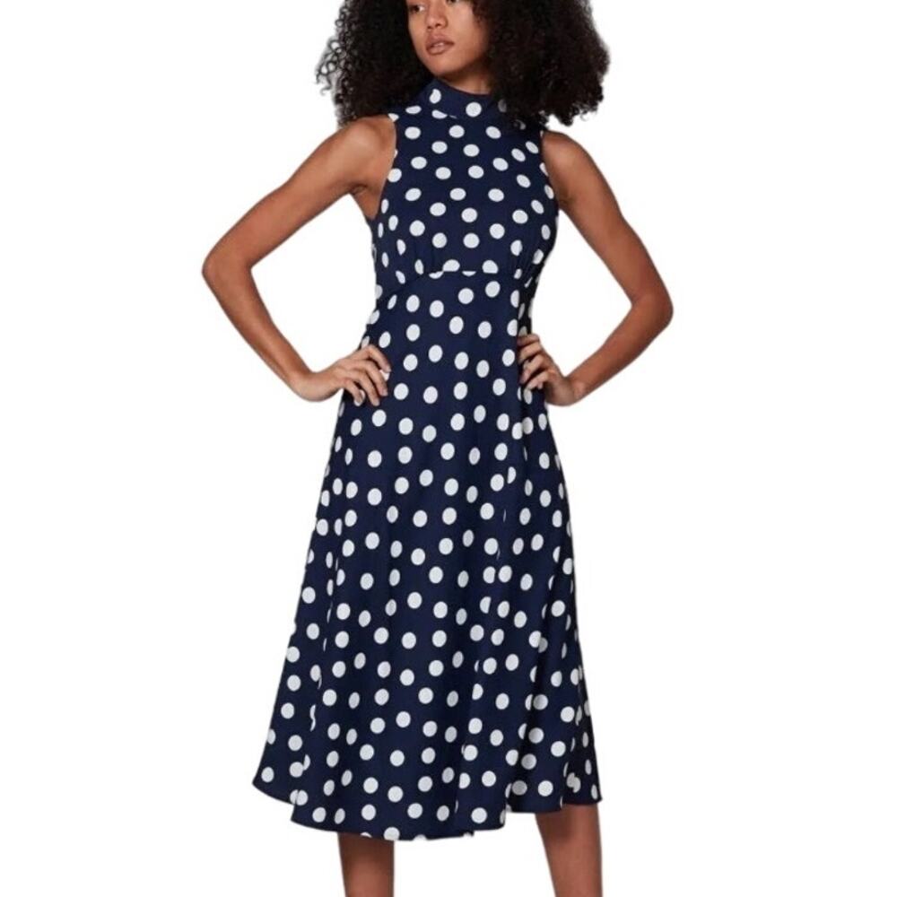 Polka Dot Coralie Dress by Most of‎ All Navy & White Size 0 NWT